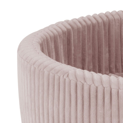 Suchý bazének Plush Nest, růžový Puffy Lamell 90 × 30 cm, perleťové, perleťově světle růžové a zlaté míčky – fotografie 6