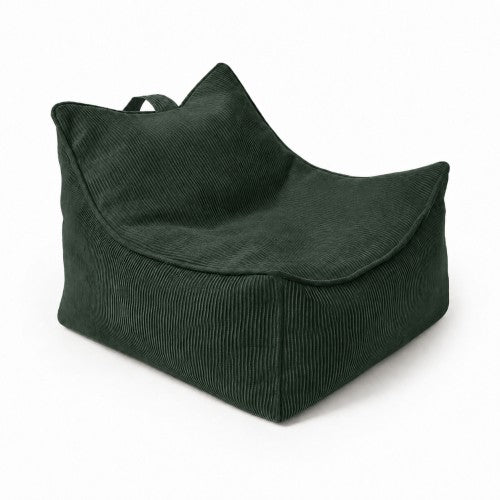 MeowBaby® Sedací vak Sako Bag Slimcord – Lesní zelená