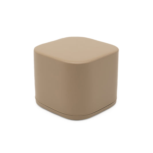 Small Play Pouf Cube - Beige