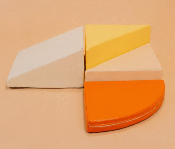 Pěnové bloky pro děti leg&go Lumo, 4 díly – Oranžové