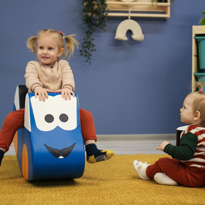 Soft Play Ride On Toy - Modré Autíčko