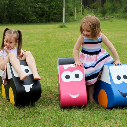 Soft Play Ride On Toy - Modré Autíčko