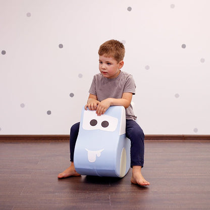 Soft Play Ride On Toy - Světle Modré Autíčko