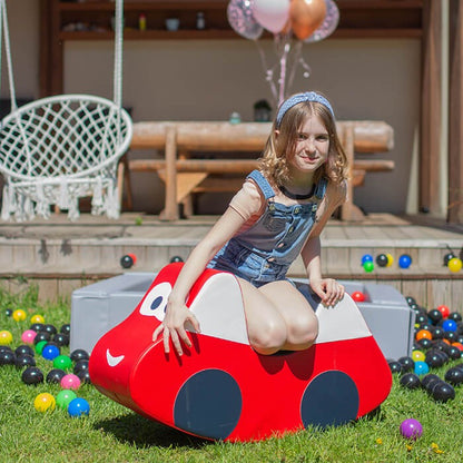Soft Play Ride On Toy - Červené Autíčko