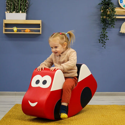 Soft Play Ride On Toy - Červené Autíčko