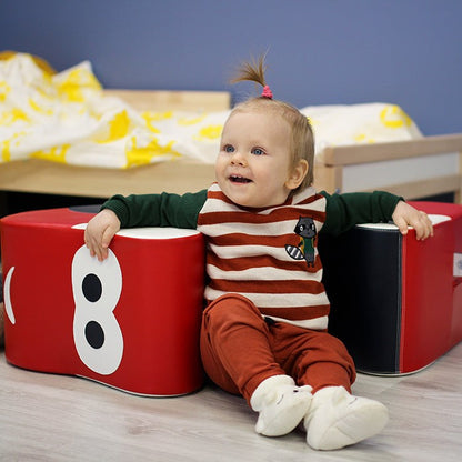 Soft Play Ride On Toy - Červené Autíčko