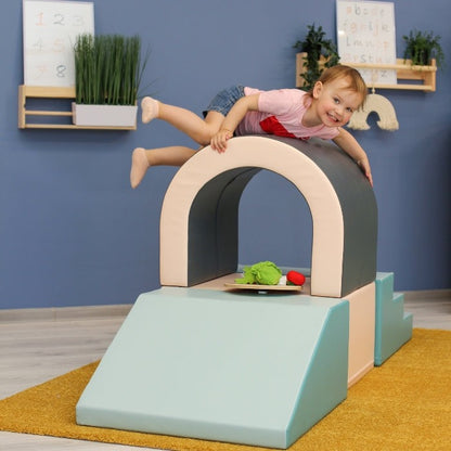 Soft Play Set Tunnel – Pastelový