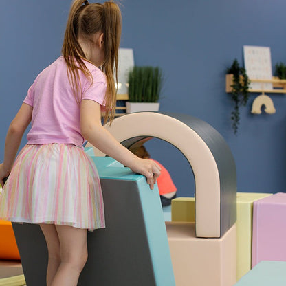Soft Play Set Tunnel – Pastelový