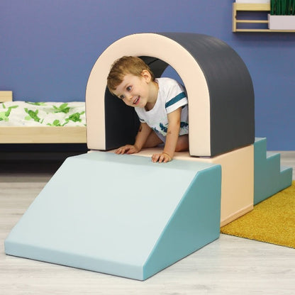 Soft Play Set Tunnel – Pastelový