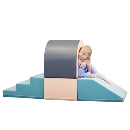 Soft Play Set Tunnel – Pastelový