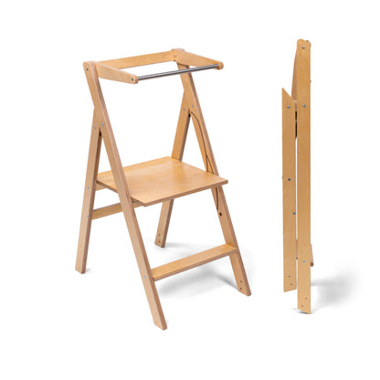 Skládací učicí věž STEP’n’FOLD – Přírodní dřevo
