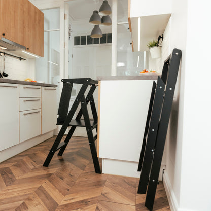 Skládací učicí věž STEP’n’FOLD – Černá