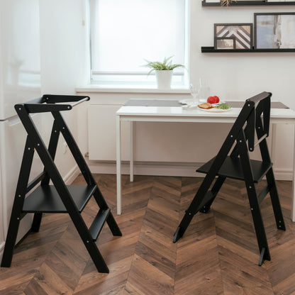 Skládací učicí věž STEP’n’FOLD – Černá