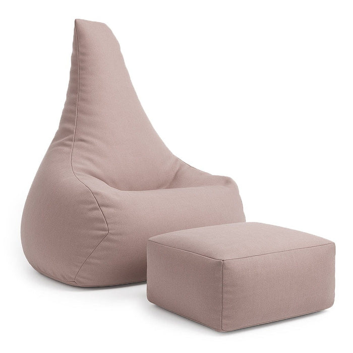 MeowBaby® Sedací vak Tearo s podnožkou Outzy – Růžová