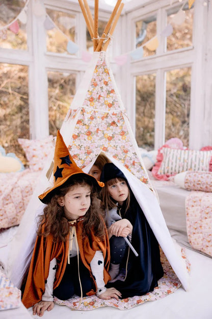 Teepee stan Green Garden moi mili se zahradním potiskem v zelených tónech, bavlna – fotografie 6