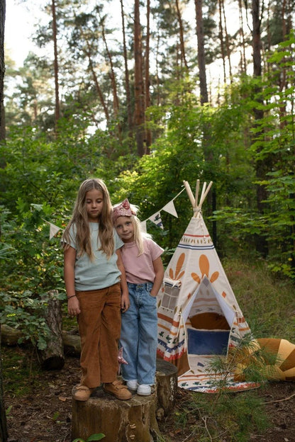 Kulatá podložka do teepee Native Vibe moi mili, průměr 120 cm, oboustranná, bavlna – fotografie 7