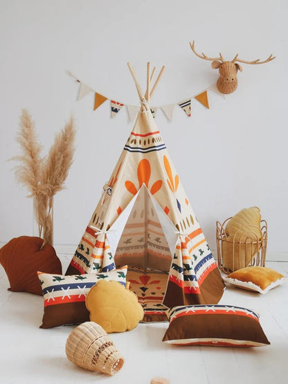Týpí pro děti Native Vibe moi mili s retro geometrickým vzorem od Aleksandry Birc – fotografie 3