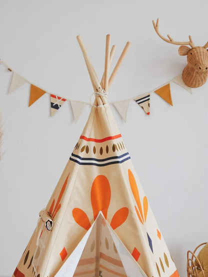 Týpí pro děti Native Vibe moi mili s retro geometrickým vzorem od Aleksandry Birc – fotografie 6