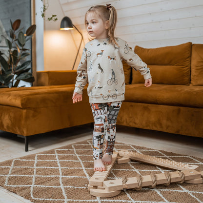 TipiToo® malý balanční kladinový set - 3 kusy - Jutové Lano