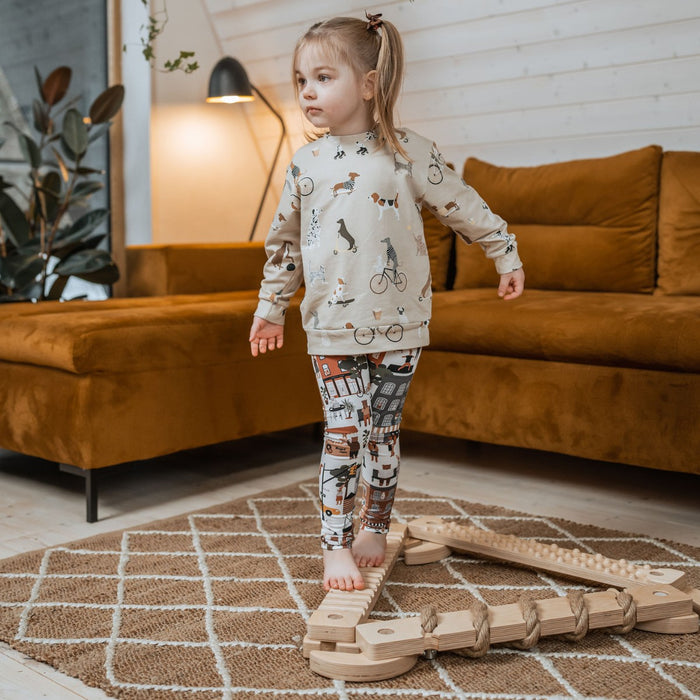 TipiToo® malý balanční kladinový set - 3 kusy - Jutové Lano