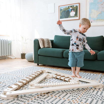 TipiToo® velký balanční kladinový set - 3 kusy - Jutové Lano
