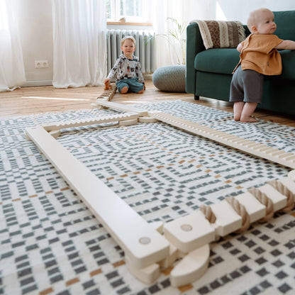 TipiToo® velký balanční kladinový set - 3 kusy - Jutové Lano