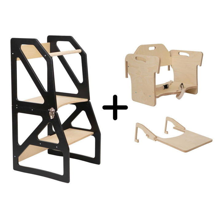 Učící věž leg&go Modustep s jídelní židličkou – set