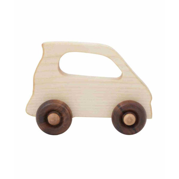Dřevěné autíčko Wooden Story Electric z několika druhů dřeva