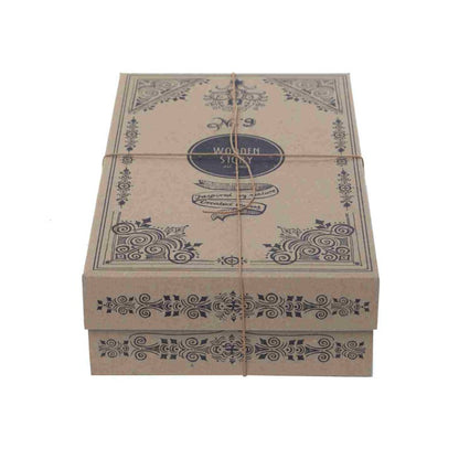 Barevná navlékací skládačka Wooden Story XL s velkými kostkami na sloupcích – pohled 4