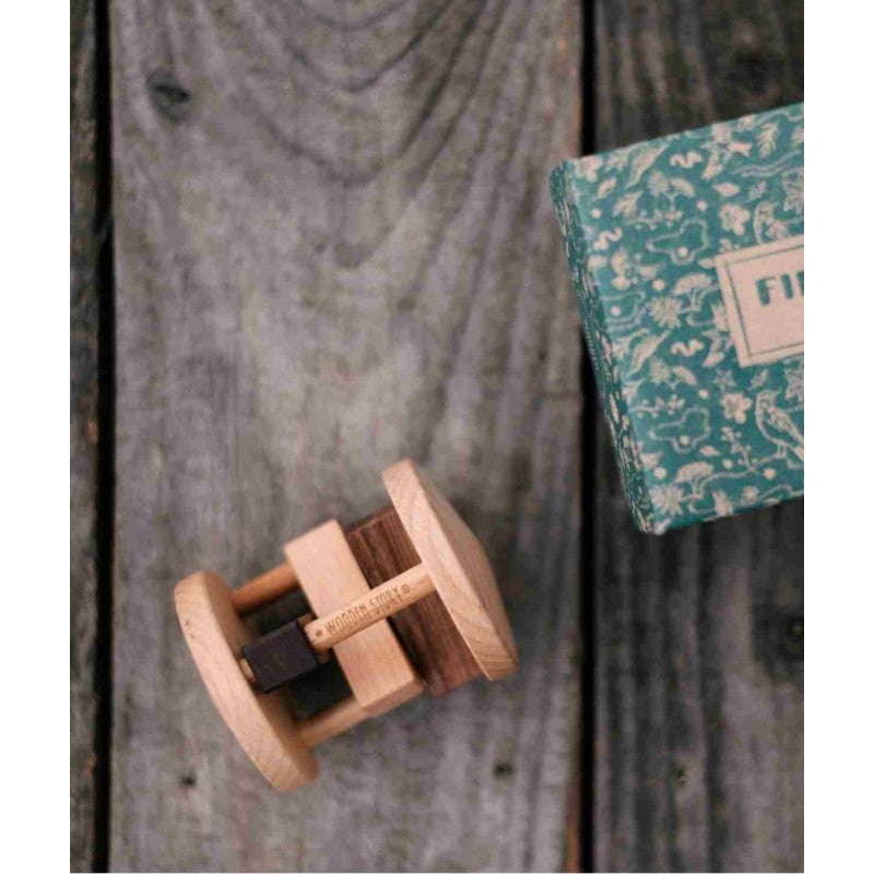 Dřevěné chrastítko ptáček Wooden Story Drozd kvíčala – pohled 4