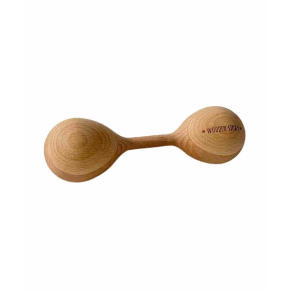 Dřevěné chrastítko ptáček Wooden Story Skřivan