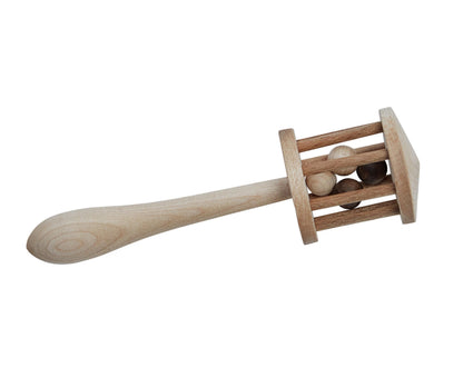 Dřevěné chrastítko s rukojetí Wooden Story Lelek – pohled 3
