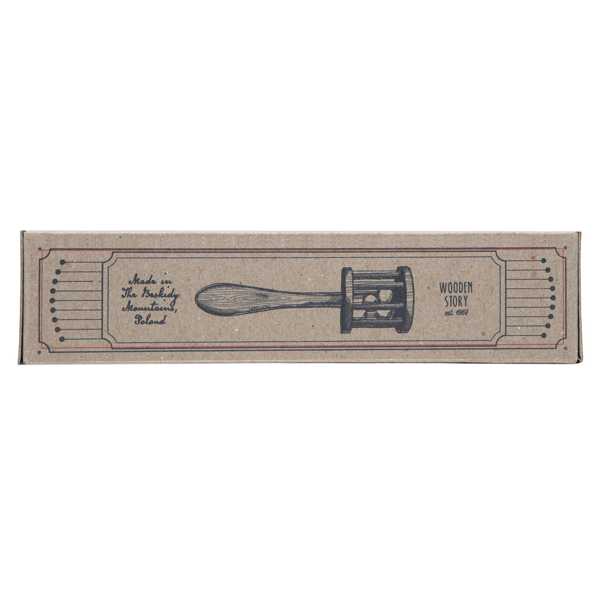 Dřevěné chrastítko s rukojetí Wooden Story Lelek – pohled 8