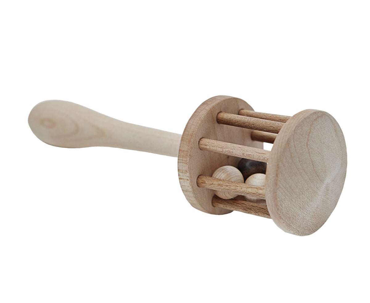 Dřevěné chrastítko s rukojetí Wooden Story Lelek – pohled 4