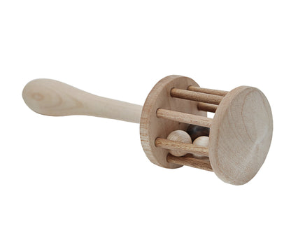 Dřevěné chrastítko s rukojetí Wooden Story Lelek – pohled 4