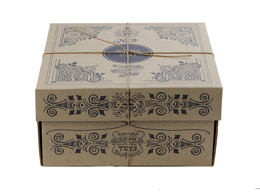 Dřevěné navlékací tvary Wooden Story XL v přírodní barvě dřeva s deskou – pohled 2