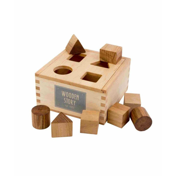 Dřevěná vkládací krabička Wooden Story – Přírodní