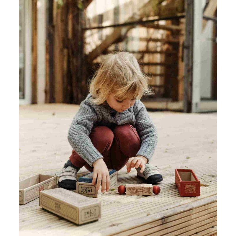 Otočná skládačka Wooden Story Kouzelný les v přírodním provedení – pohled 6
