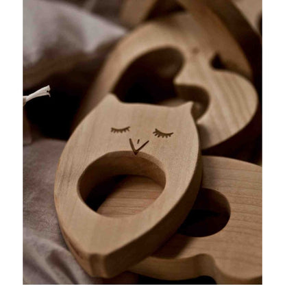 Dřevěné kousátko Wooden Story ve tvaru tučňáka z javorového dřeva – pohled 4