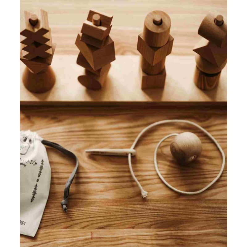 Dřevěná jehla na navlékání Wooden Story XL, délka 9 cm – pohled 6