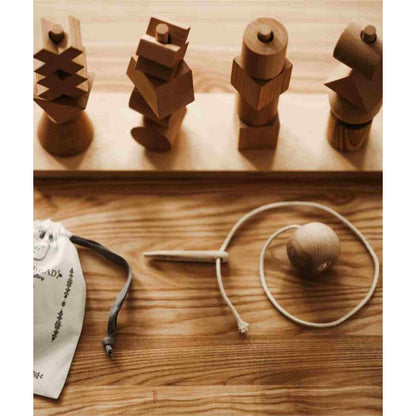 Dřevěná jehla na navlékání Wooden Story XL, délka 9 cm – pohled 6
