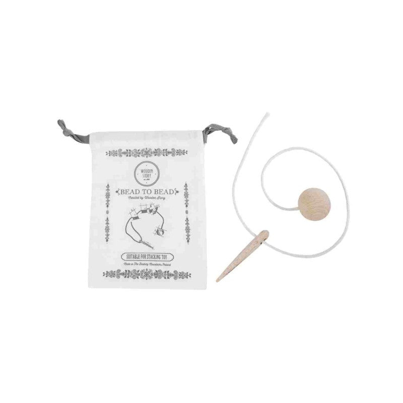 Dřevěná jehla na navlékání Wooden Story XL, délka 9 cm – pohled 3