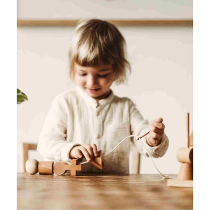 Dřevěná jehla na navlékání Wooden Story XL, délka 9 cm – pohled 4