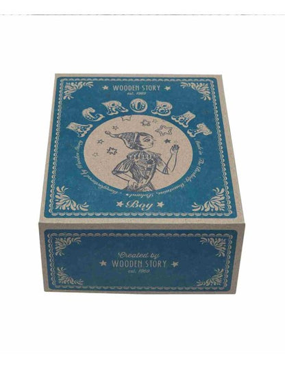 Dřevěný akrobat Wooden Story, postavička chlapce na hrazdě – pohled 3