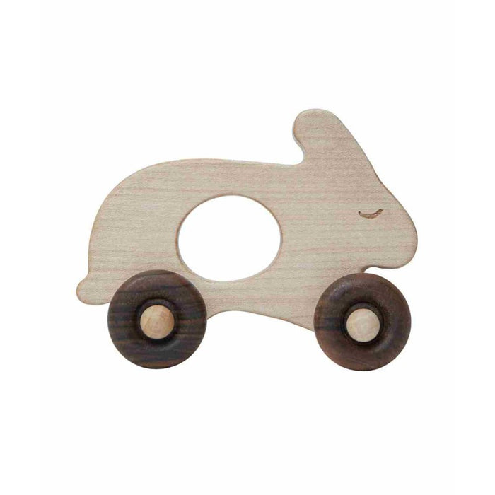Dřevěná hračka na kolečkách Wooden Story – Zajíček