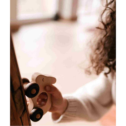 Dřevěný zajíček na kolečkách Wooden Story – pohled 8