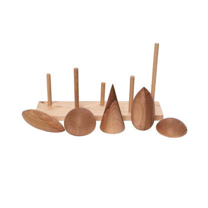 Dřevěná skládačka stromy Wooden Story s vyměnitelnými korunami a kmeny – pohled 8